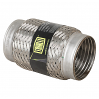 Виброкомпенсатор выхлопной трубы (Гофра) 75x150 InterLock (нержавеющая сталь)
