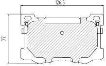 Колодки тормозные дисковые передние для автомобилей Hyundai Genesis (13-) / Genesis G80 (16-)