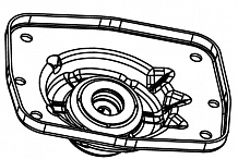 Опора амортизатора для автомобилей Peugeot Expert (07-)/Citroen Jumpy (07-) (передняя левая с подшипником)