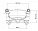 Скоба заднего тормозного суппорта для автомобилей Ford Mondeo IV (07-)/Galaxy (06-)