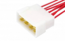Разъем 8 pin (папа) с проводами межжгутовой серии 6.3 для Лада