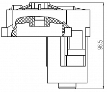 Электродвигатель стояночного тормоза для автомобилей VW Tiguan (16-)/Skoda Kodiaq (16-) правый (диск 310x22)