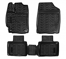 Ковры для Toyota Camry VII (XV50) (11-), 4 шт., (крепеж), выс. борт, 3D с подпятником, ТЭП, черн.