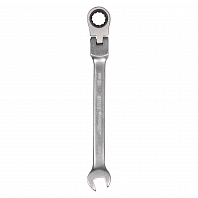 Ключ комбинированный трещоточный шарнирный 10мм пласт. подвес PRO