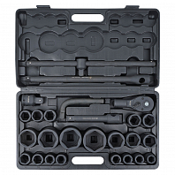 Набор головок ударных 3/4" и 1" 26пр. (21-65мм) пласт.кейс