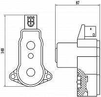 Электродвигатель стояночного тормоза для автомобилей Geely Tugella (19-) / Knewstar 001 (24-)