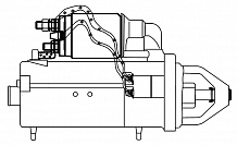 Стартер для автомобилей MAN TGL (05-) с дв. D0834LFL/TGM (05-) с дв. D0836LFL 24В 4кВт (тип Bosch) (11 зуб.)