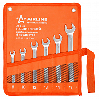 Набор ключей комбинированных PRO 6пр. (8-17мм) сумка