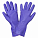 Перчатки ПВХ хозяйственные с подкладкой (L), фиолетовые, с подвесом airline AWG-HW-11 