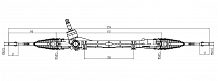 Механизм рулевой (рейка) для автомобиля Mitsubishi Outlander III (12-)/ASX (10-) (механический)