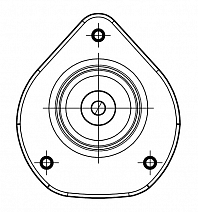 Опора амортизатора для автомобилей Mitsubishi Colt (04-) (передняя с подшипником)