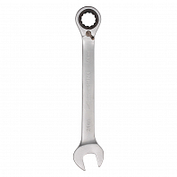 Ключ комбинированный трещоточный с переключателем 24мм пласт. подвес PRO