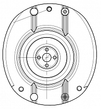 Опора амортизатора для автомобилей Peugeot 206 (98-) (передняя правая с подшипником) (стандартная подвеска)