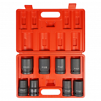 Набор головок ударных 1" 78мм 8 пр. (22-41мм) пласт. кейс.