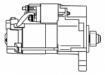 Стартер для автомобилей Land Rover Range Rover Sport II (13-)/Range Rover IV (12-) 3.0D (Start-Stop, M6) 2кВт
