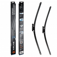 Щетки стеклоочистителя комплект 550/480мм (22"/19") бескаркасные с креплением "Bayonet arm 9x4 мм", 2 штуки МП-серия