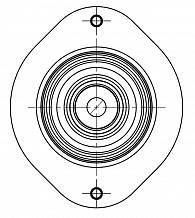 Опора амортизатора для автомобилей Opel Astra F (91-) (передняя с подшипником)