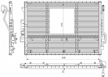 Радиатор кондиционера для автомобилей Mercedes-Benz S (W221) (05-)