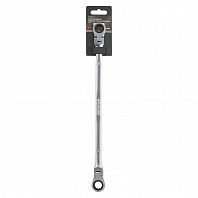 Ключ накидной трещоточный шарнирный 12х13 пласт. подвес PRO