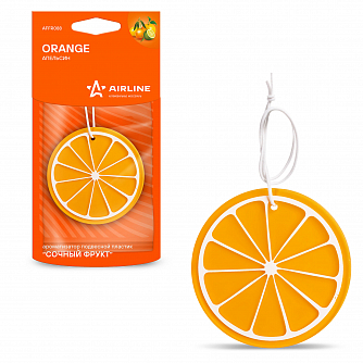 Ароматизатор подвесной пластик &quot;Сочный фрукт&quot; Апельсин airline AFFR088 