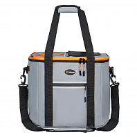 Сумка-холодильник (термосумка)"Пикник", 56л, 41*34*41см, водонепр.,серая