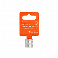 Головка торцевая 1/4" DR шестигранная 14мм, пласт. подвес