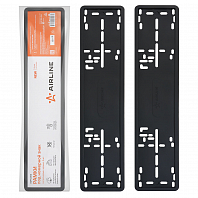 Рамки под номерной знак, силиконовые, 2 шт., черные