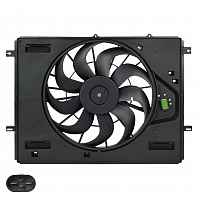 Электровентилятор охлаждения для автомобилей Changan UNI-K (20-) 2.0T (с кожухом)