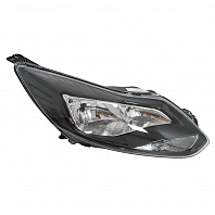 Фара для автомобилей Ford Focus III (11-) (головного света ) галоген, электрический корректор., цвет рамы: черный, правая