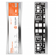 Рамка под номерной знак "Хром", с планкой