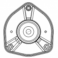 Опора амортизатора для автомобилей Mercedes Vito/Viano W639 (03-) (передняя с подшипником) с 09.2010 г.в.
