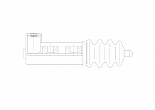 Цилиндр сцепления для автомобилей Mitsubishi Pajero Pinin (98-) 1.8i, 2.0i рабочий