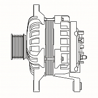 Генератор для автомобилей Fiat Ducato (06-)/Iveco Daily (06-) 2.3D 150A