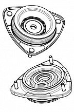 Опора амортизатора для автомобилей Subaru Legacy B13 (03-) (передняя с подшипником)
