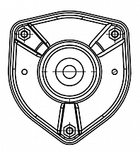 Опора амортизатора для автомобилей Mercedes C W204 (07-) (передняя с подшипником)