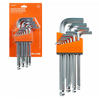 Набор ключей шестигранных с шаром 12 пр. (1.5-14мм) пласт.подвес