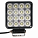 Фара светодиодная квадратная, 64LED, рассеянный свет, 64Вт, 108х108х50мм, 12/24В, PRO airline ALED107 