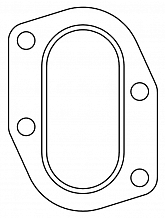 Прокладка приемной трубы для а/м Лада 2123 Chevrolet Niva (02-) (перфометал.)