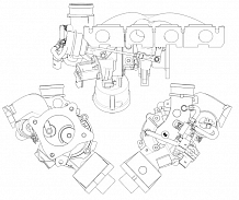Турбокомпрессор для а/м Audi A4 (B7) (04-)/A6 (C6) (05-) 2.0T (тип K03)