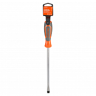 Отвертка шлицевая SL10.0x200мм, магнитный наконечник, пласт.подвес