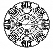 Опора амортизатора для автомобилей Toyota Yaris (05-) (передняя с подшипником) (с крышкой)