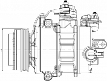Компрессор кондиционера для автомобилей Ford Mondeo V (14-) 2.0T/2.5i