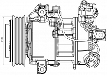 Компрессор кондиционера для автомобилей Haval Dargo (22-) (LCAC 3020)