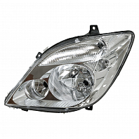 Фара для автомобилей Mercedes-Benz Sprinter (06-) (головного света) галоген, электрический корректор., с противотуманной фарой, левая