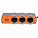 Прикуриватель-разветвитель 3 гнезда + USB (оранжевый) airline ASP-3U-03 