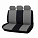 Чехлы для сидений универсал. "RS-3k+", передн./задн.(9 предм.), велюр, черн./сер. airline ACS-VP-02 