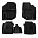 Ковры для Honda Fit (RHD) (07-13), 4 шт., (крепеж), выс. борт, 3D с подпятником, ТЭП, черн. airline ACM-PS-33 