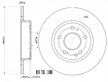 Диски тормозные для автомобилей Mercedes C (W202) (93-) передние d=284 окрашенные