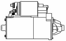 Стартер для автомобилей Ford Focus I (98-) 1.6i/2.0i 1,4кВт