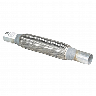 Переходник 40/45 L=400 под хомут с виброкомпенсатором 45х250 (нержавеющая алюминизированная сталь)